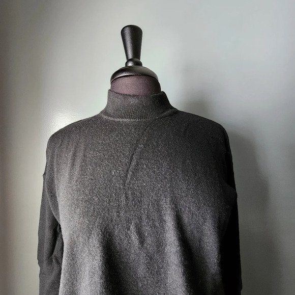 *NWT* Madewell Ashbury Mockneck Black Sweater - Picture 4 of 6